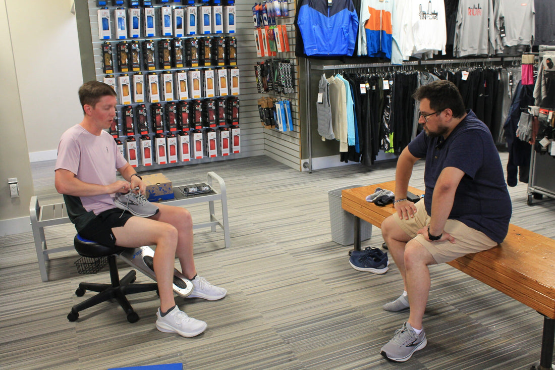 Top-Ranked Shoe Store in Iowa | Shoe fitting at Fitness Sports, Iowa