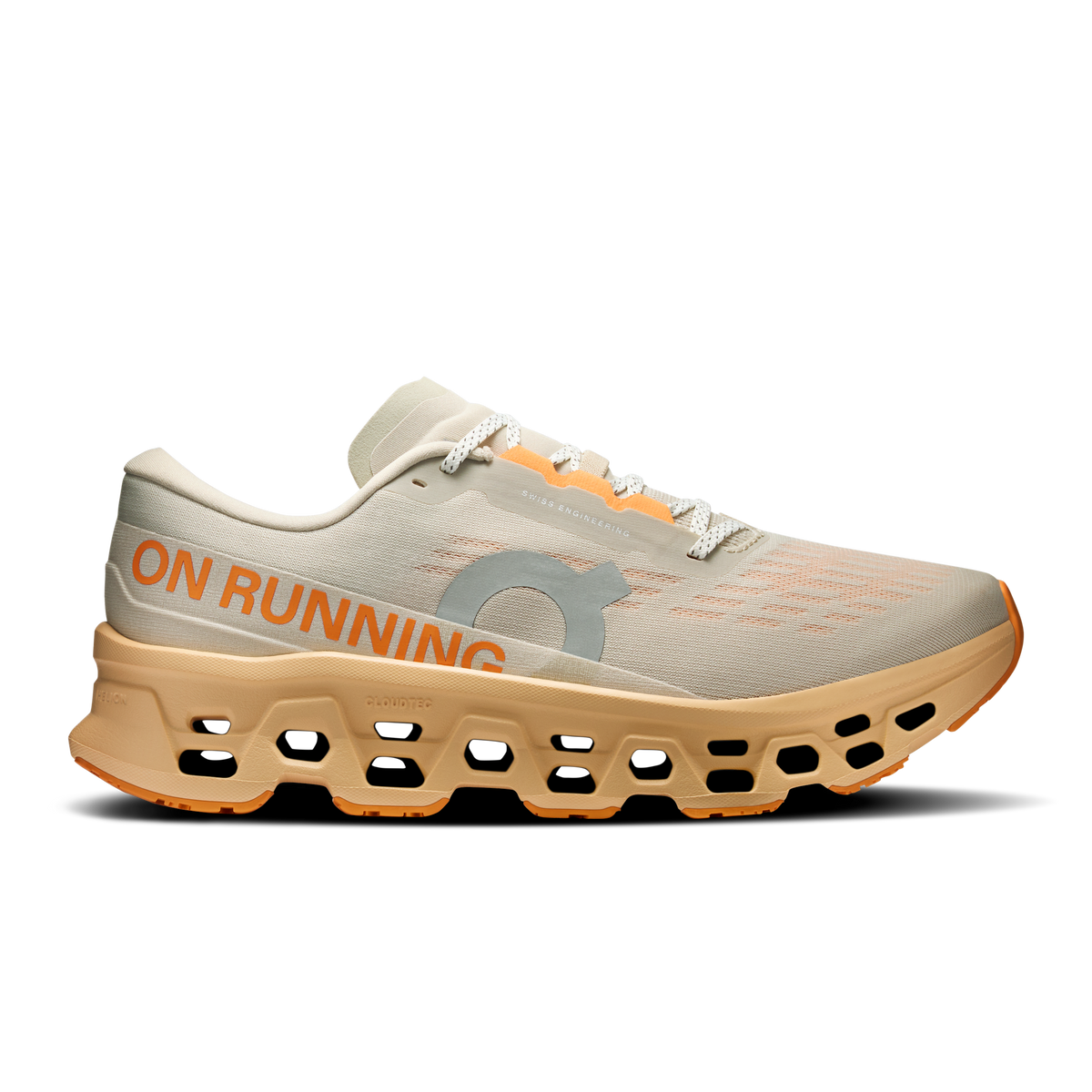 On Running Men's Cloudmonster 3 5240 Pelican/Squash lateral
