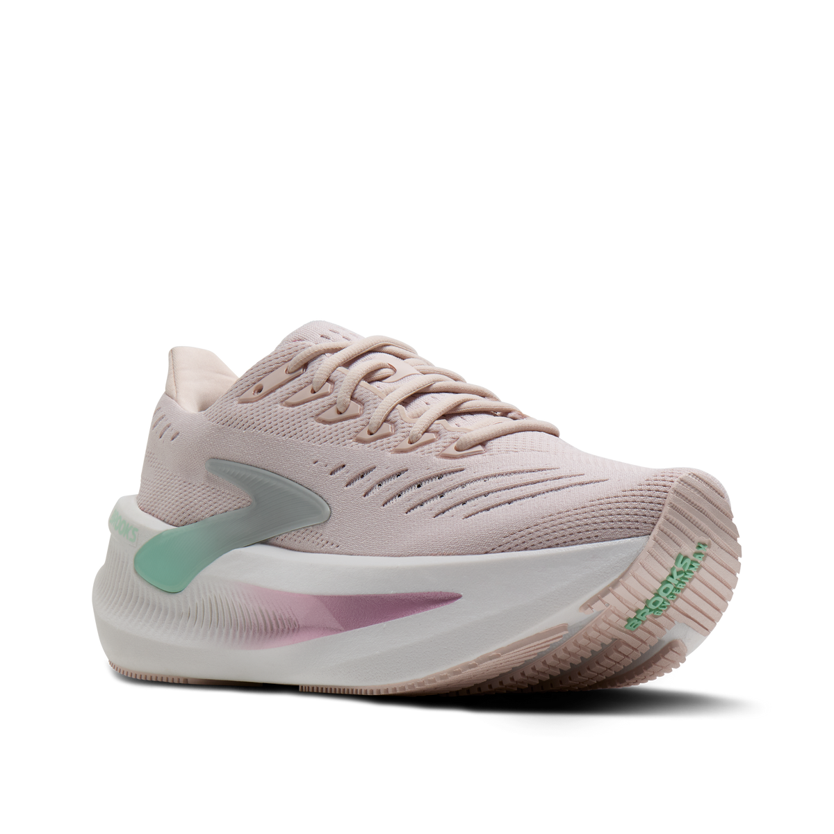 Brooks Women's Glycerin Max 2 660 Pink/Yucca/Metallic pair angle