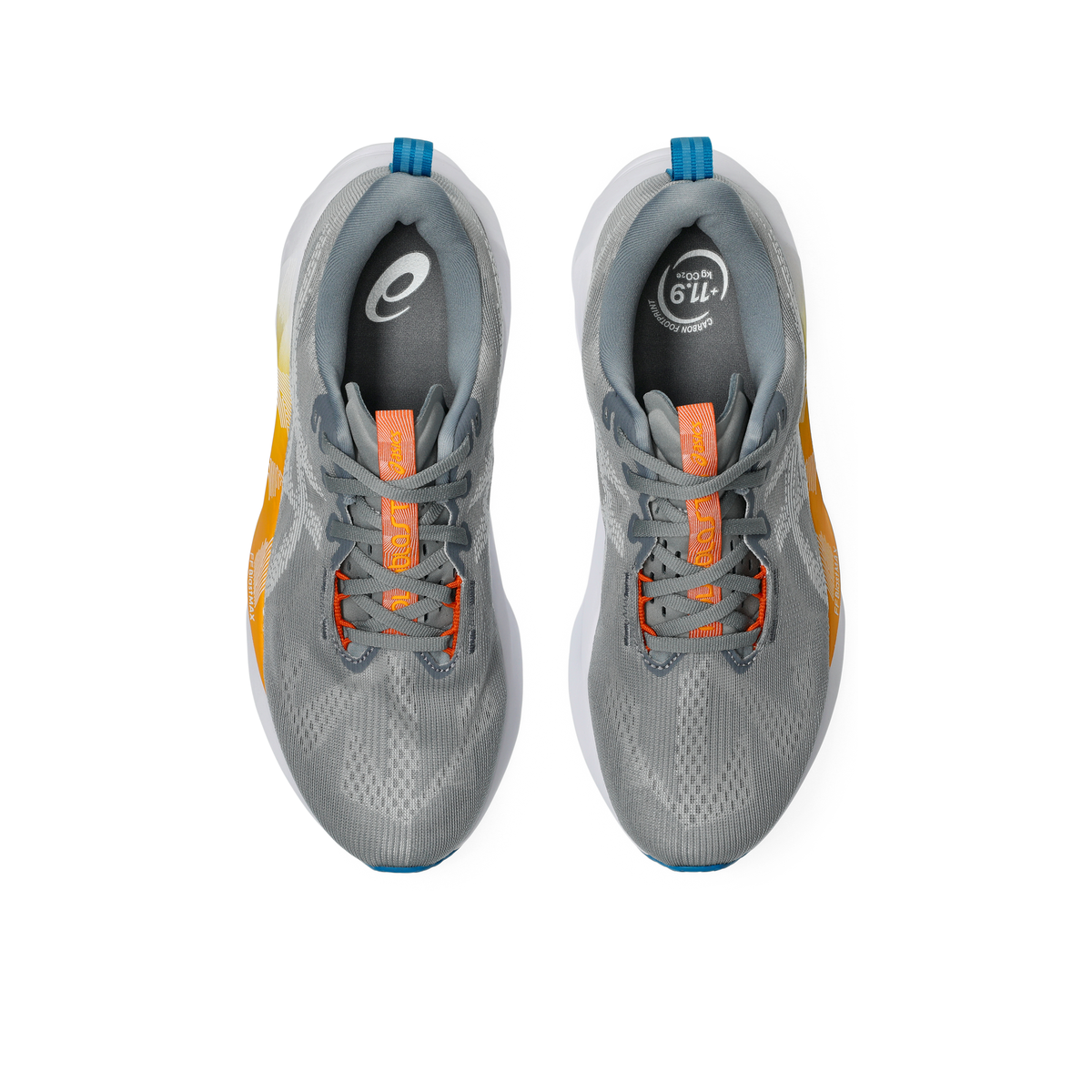 ASICS Men's Novablast 5 020 Gravel/White top