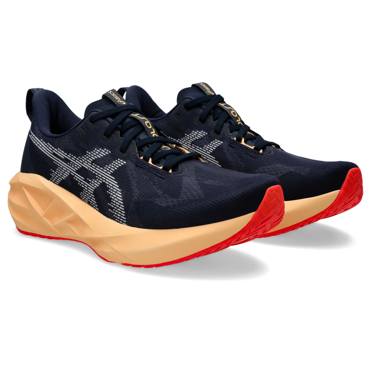 ASICS Men's Novablast 5 404 Midnight/OrangeGlow detail