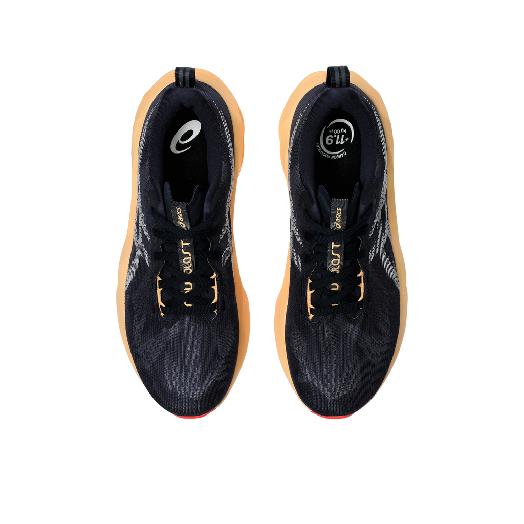 ASICS Men's Novablast 5 404 Midnight/OrangeGlow top