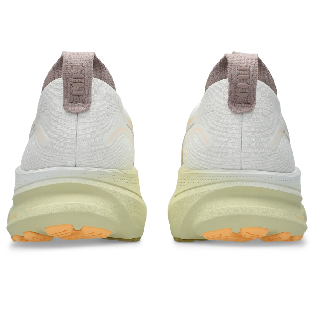 ASICS Men's Gel-Kayano 32 101 White/OrangeGlow heel