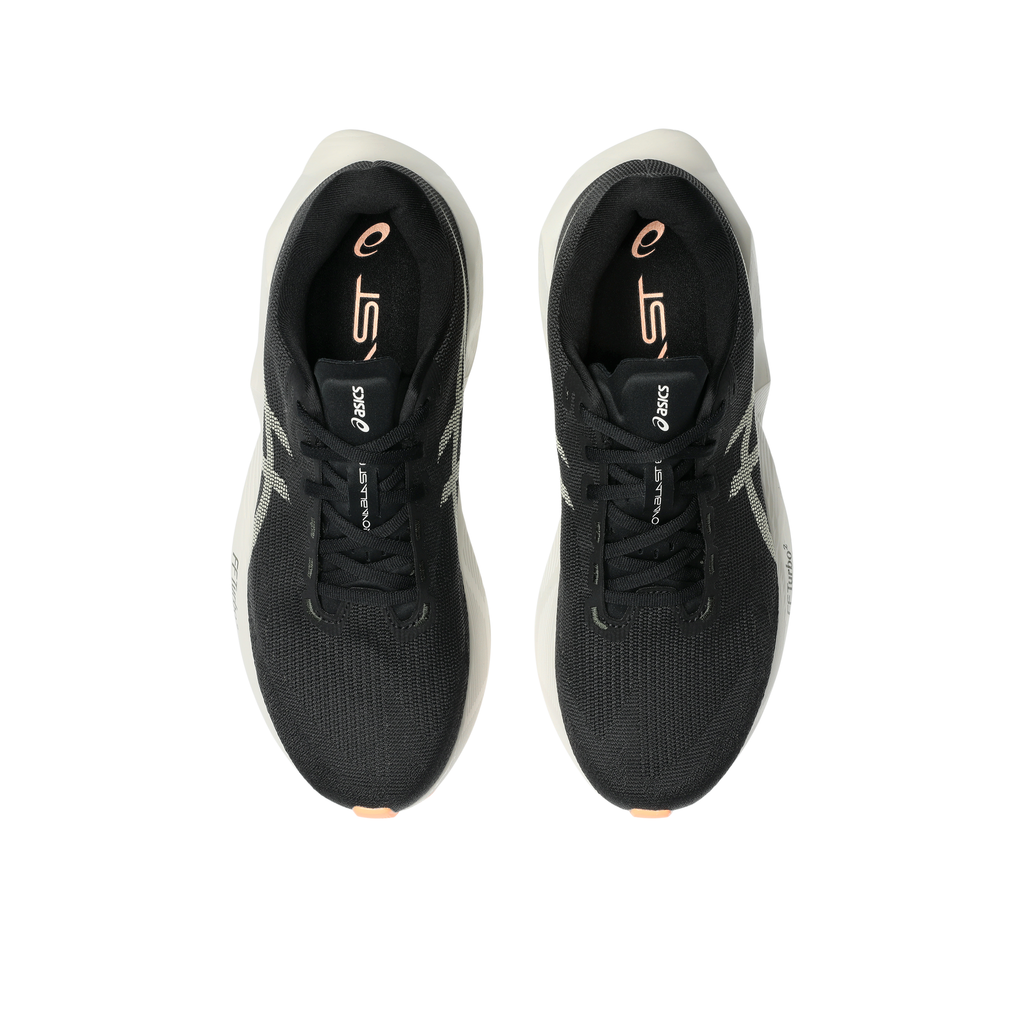 ASICS Men's Novablast 6 001 Black/Khaki top