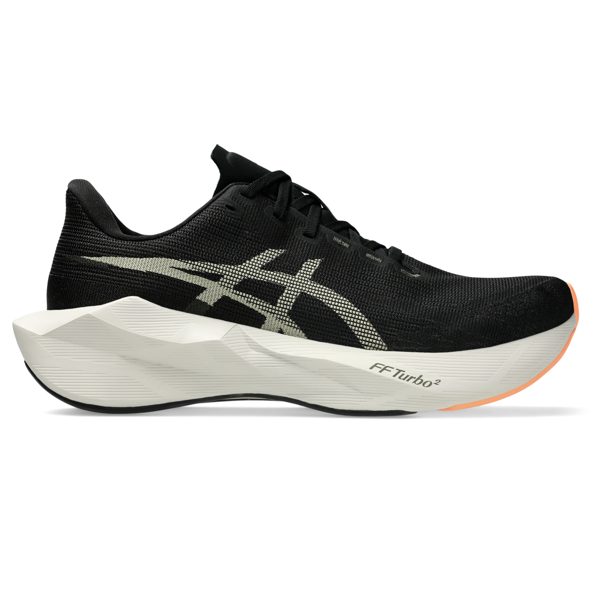 ASICS Men's Novablast 6 001 Black/Khaki lateral