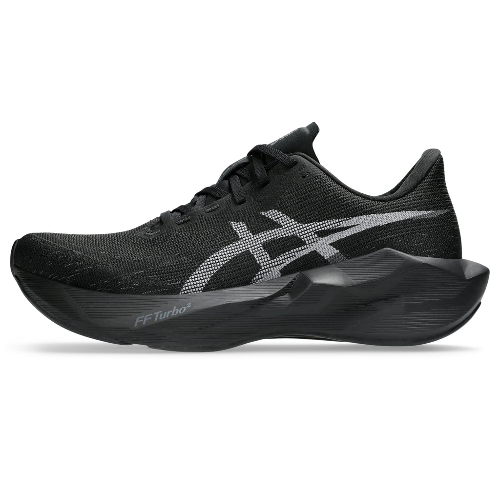 ASICS Men's Novablast 6 002 Black/Black pair angle