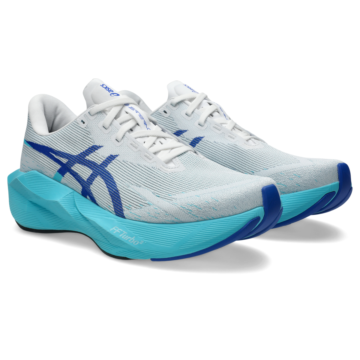 ASICS Men's Novablast 6 101 White/EnergyAqua detail