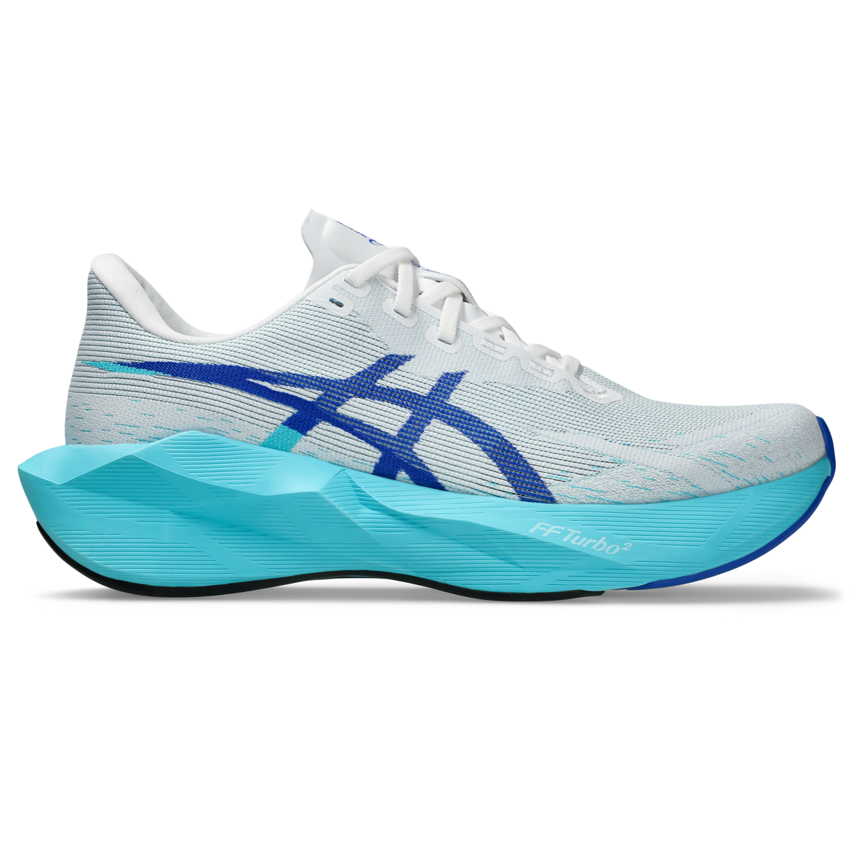 ASICS Men's Novablast 6 101 White/EnergyAqua lateral