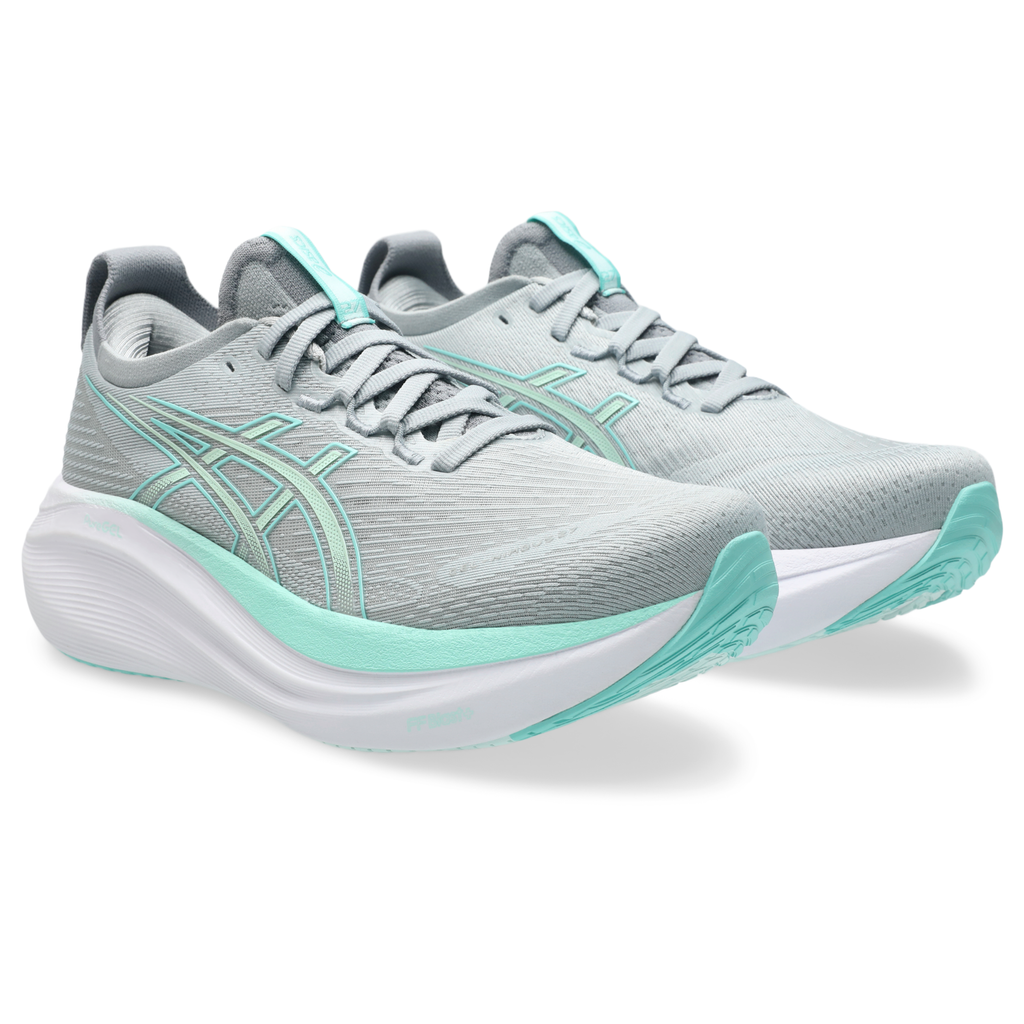 ASICS Women's Gel-Nimbus 27 020 PiedmontGrey/IlluminateMint detail