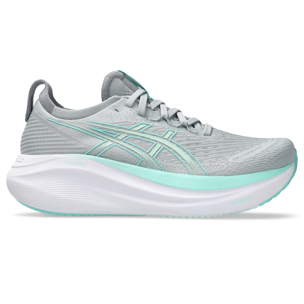 ASICS Women's Gel-Nimbus 27 020 PiedmontGrey/IlluminateMint lateral