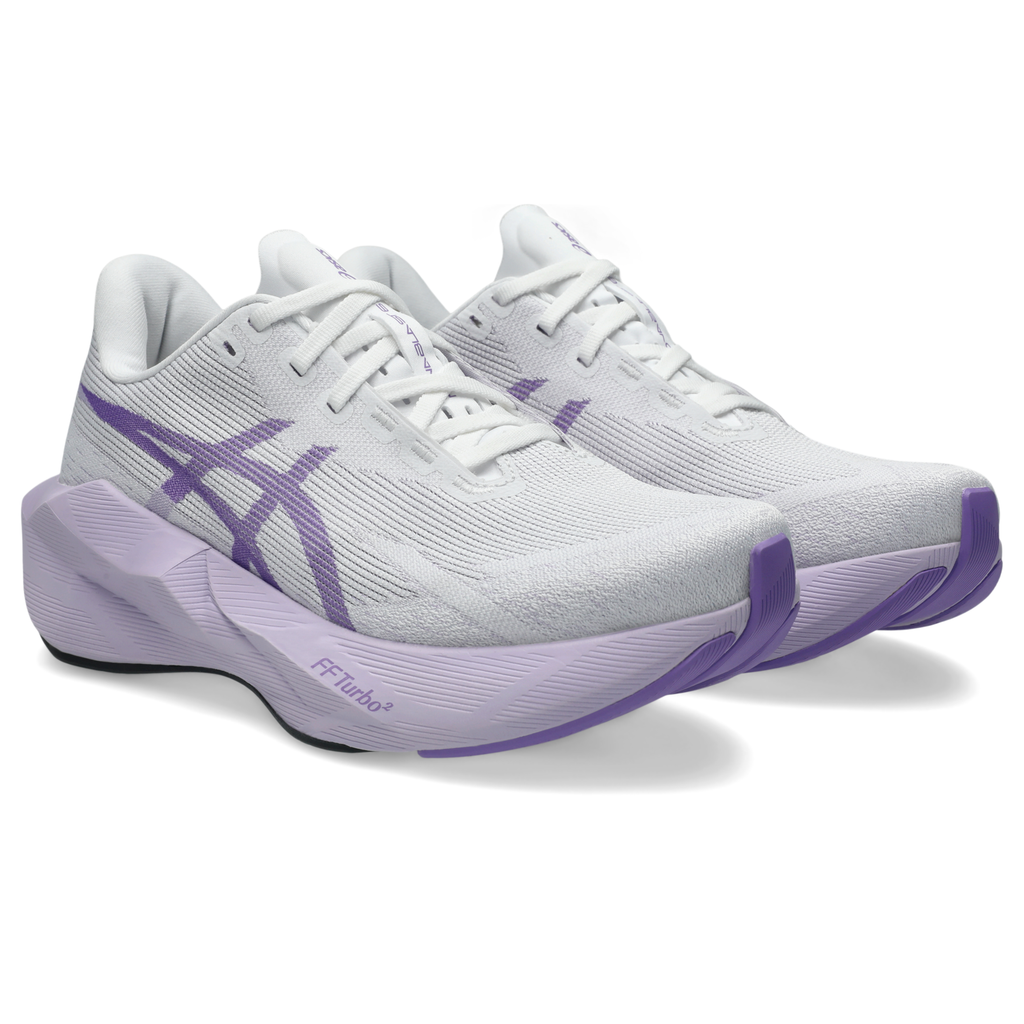 ASICS Women's Novablast 6 101 White/Murasaki detail