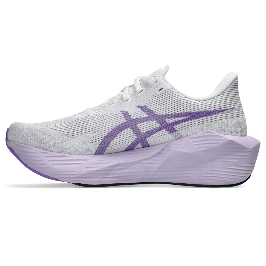 ASICS Women's Novablast 6 101 White/Murasaki medial
