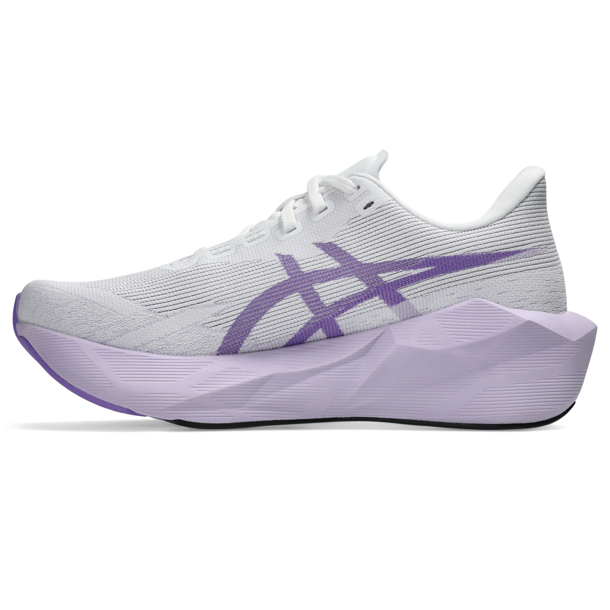 ASICS Women's Novablast 6 101 White/Murasaki medial
