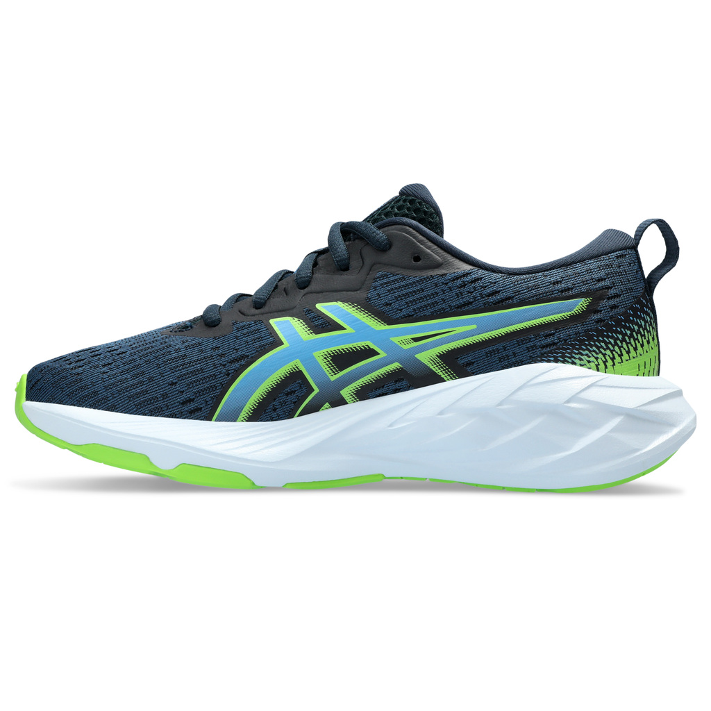 ASICS Kids' Novablast 4 400 French Blue/Waterscape medial