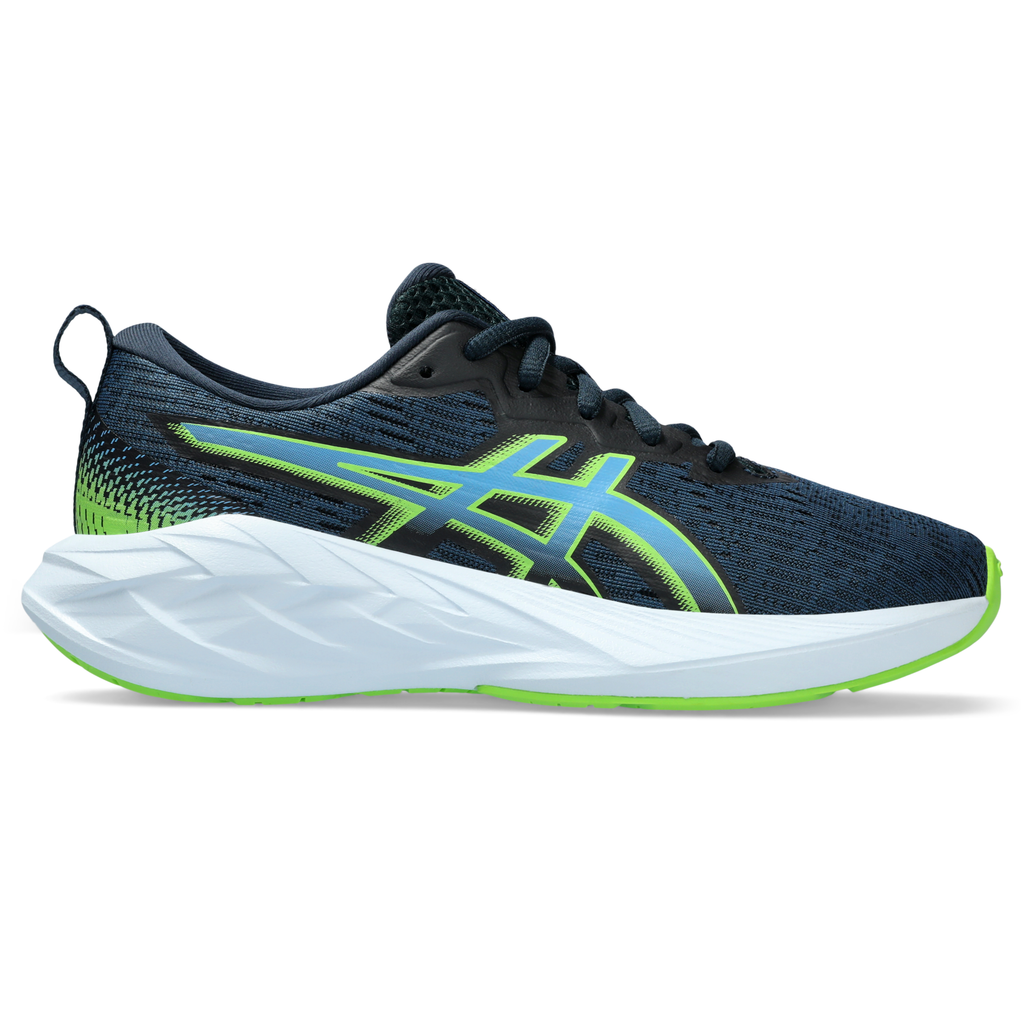 ASICS Kids' Novablast 4 400 French Blue/Waterscape lateral
