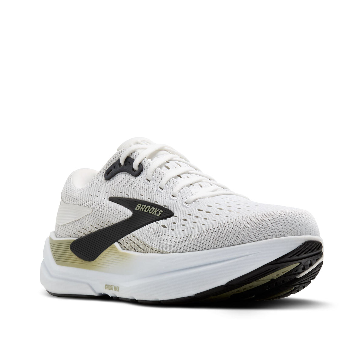 Brooks Men's Ghost Max 3 162 BrightWhite/Tea/Black pair angle