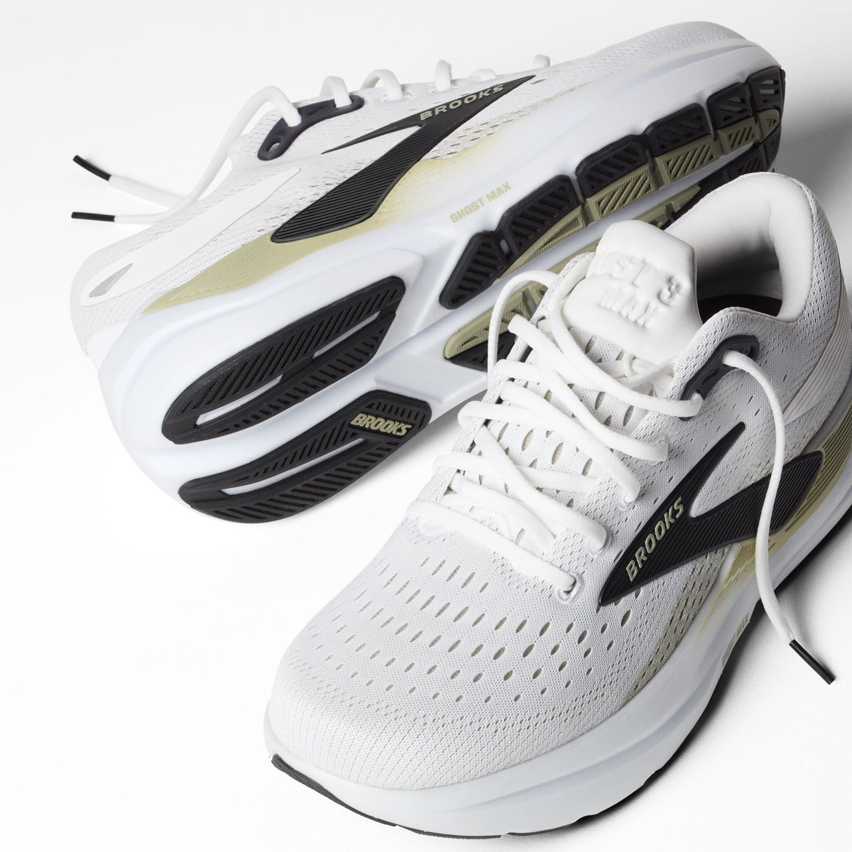 Brooks Men's Ghost Max 3 162 BrightWhite/Tea/Black detail