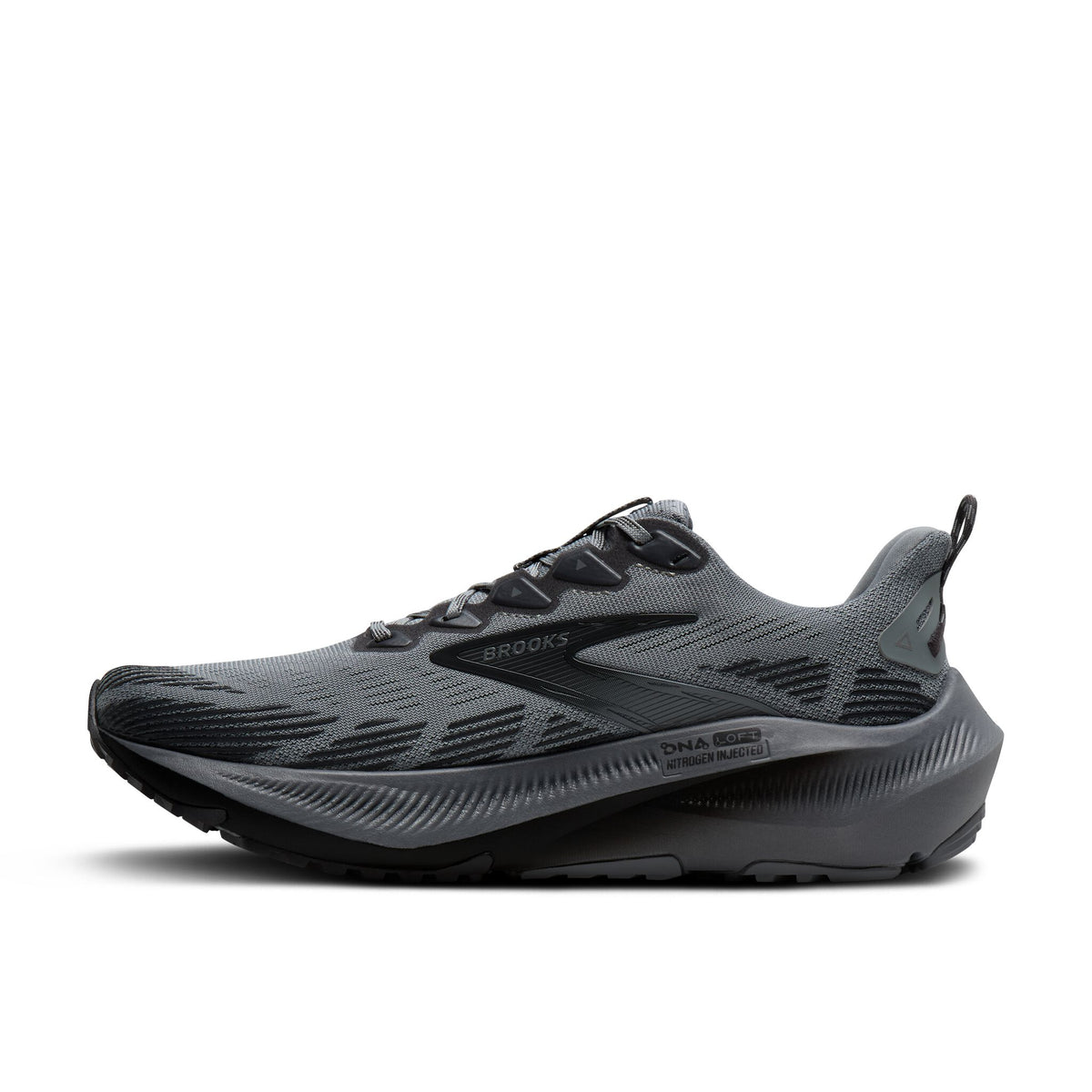 Brooks Men's Ghost Trail 004 Gray/Gray/BlackenedPearl medial