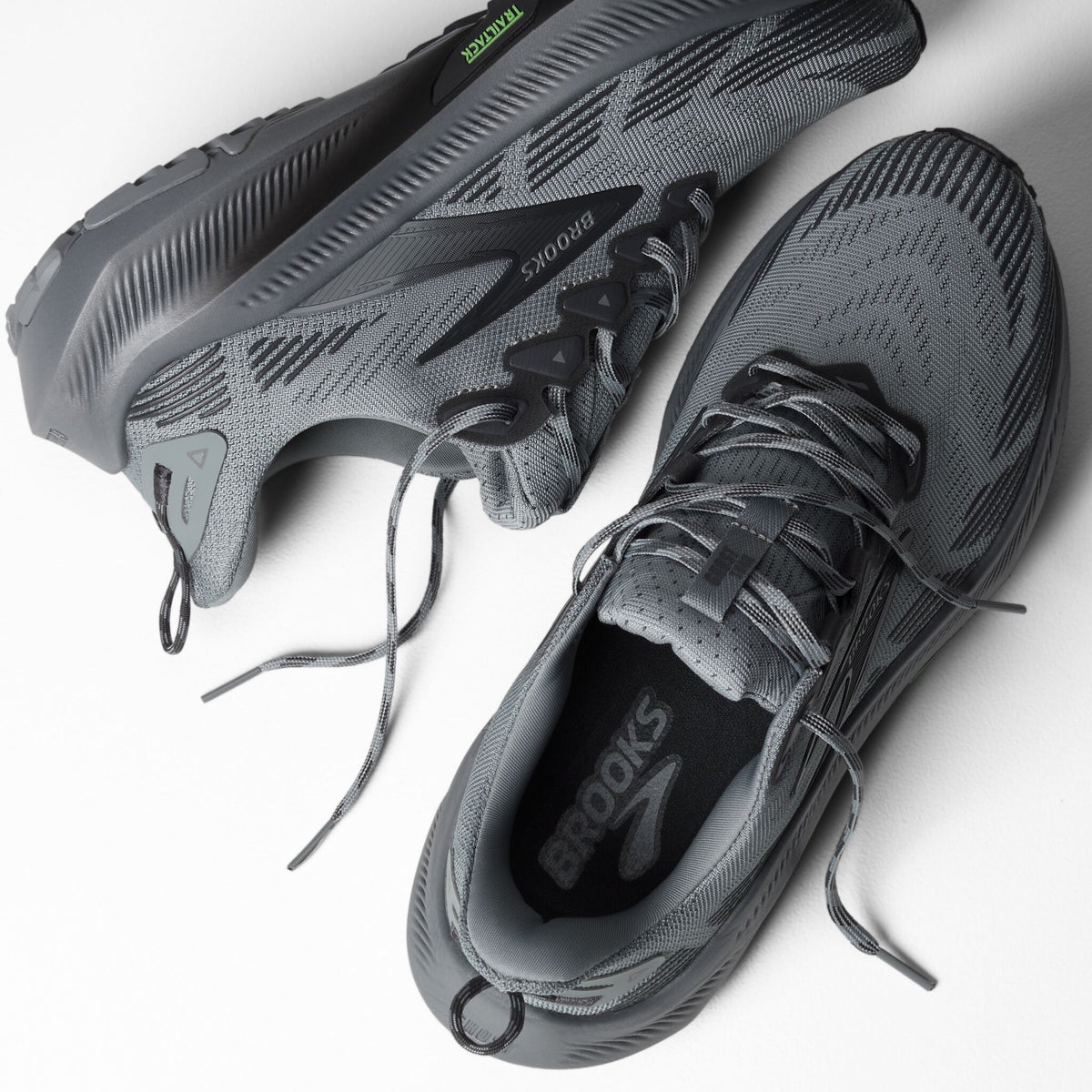 Brooks Men's Ghost Trail 004 Gray/Gray/BlackenedPearl detail