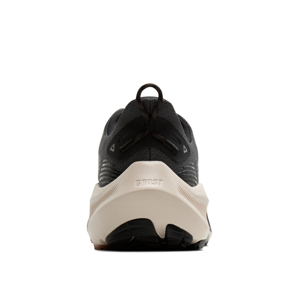 Brooks Men's Ghost Trail 080 Ebony/Black/Clove heel
