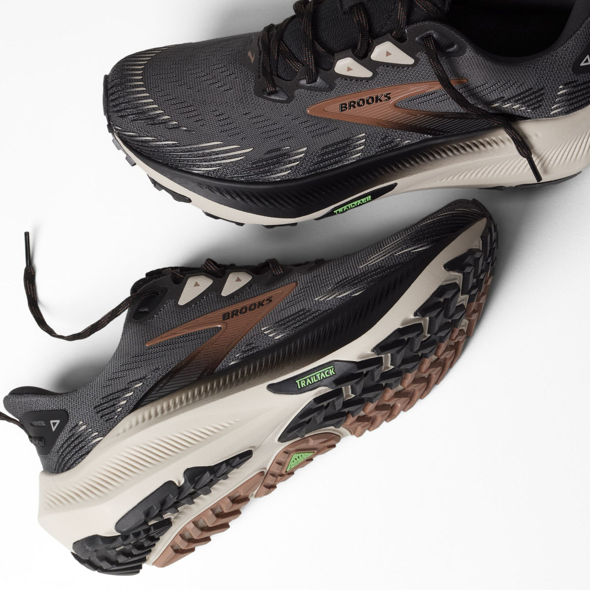 Brooks Men's Ghost Trail 080 Ebony/Black/Clove detail