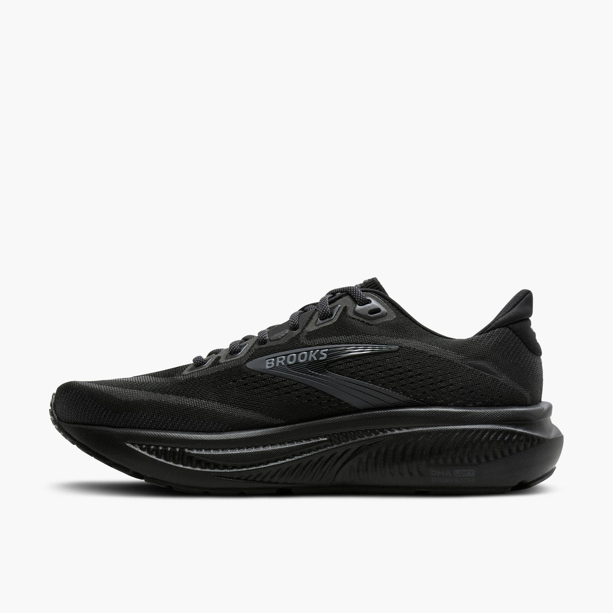 Brooks Men's Ghost 18 020 Black/Black/Ebony medial