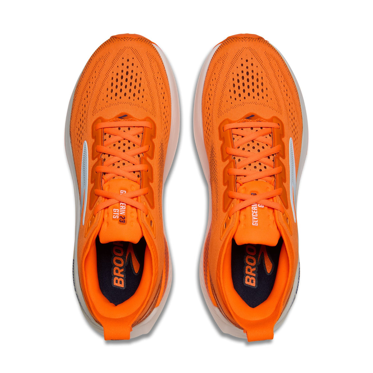 Brooks Men's Glycerin GTS 23 844 ShockingOrange/Blue/White top