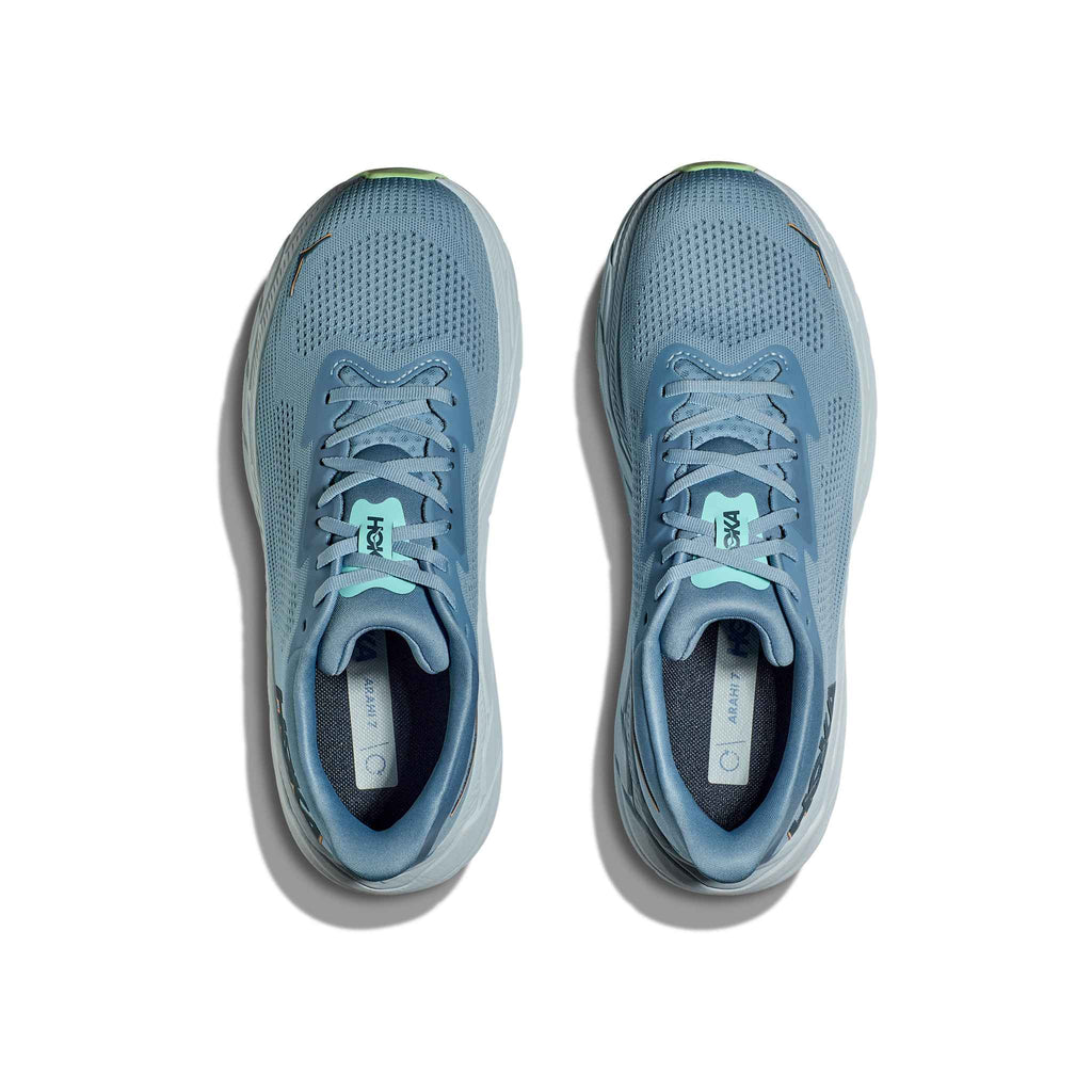 Hoka Men's Arahi 7 Wide SSK Brown/Gray pair angle