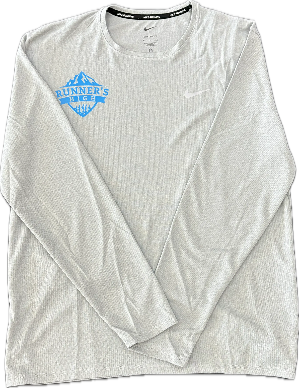Nike Men's Nike Dri-Fit UV Long Sleeve Miler Top 097 Grey Fog/Particle Grey/Reflective Silver