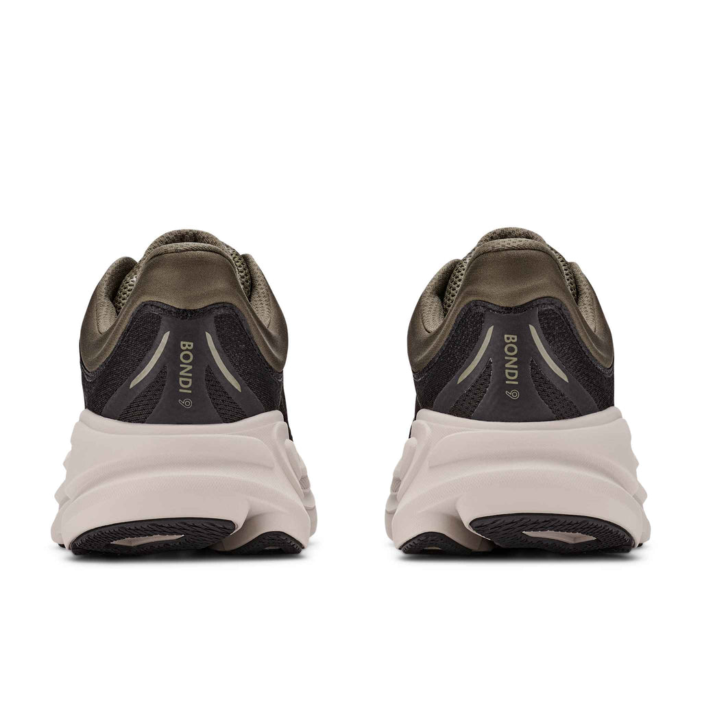 Hoka Men's Bondi 9 BKRV Black/RiverRockGrey top