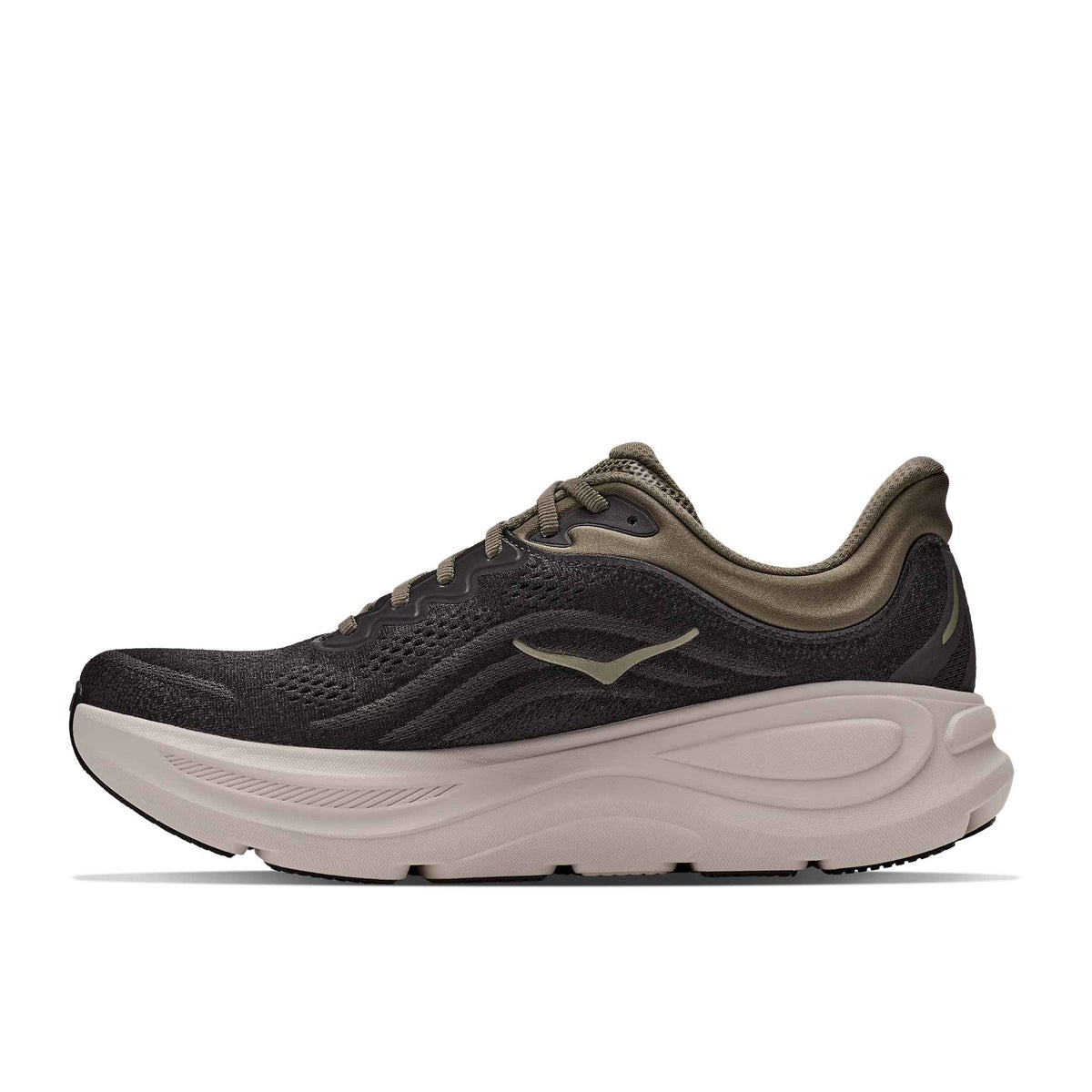 Hoka Men's Bondi 9 BKRV Black/RiverRockGrey detail 2