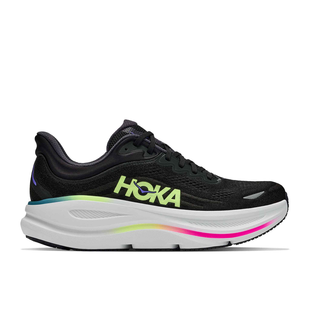 Hoka Men's Bondi 9 BNNY Black/NeonYuzu lateral