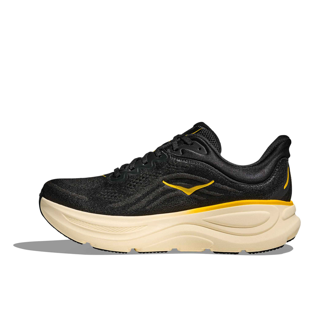 Hoka Men's Bondi 9 CWG CarbonBlack/YellowGold detail 2