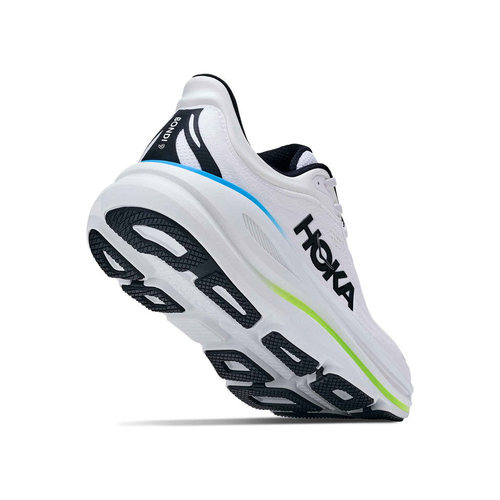 Hoka Men's Bondi 9 FLCK Frost/Black heel