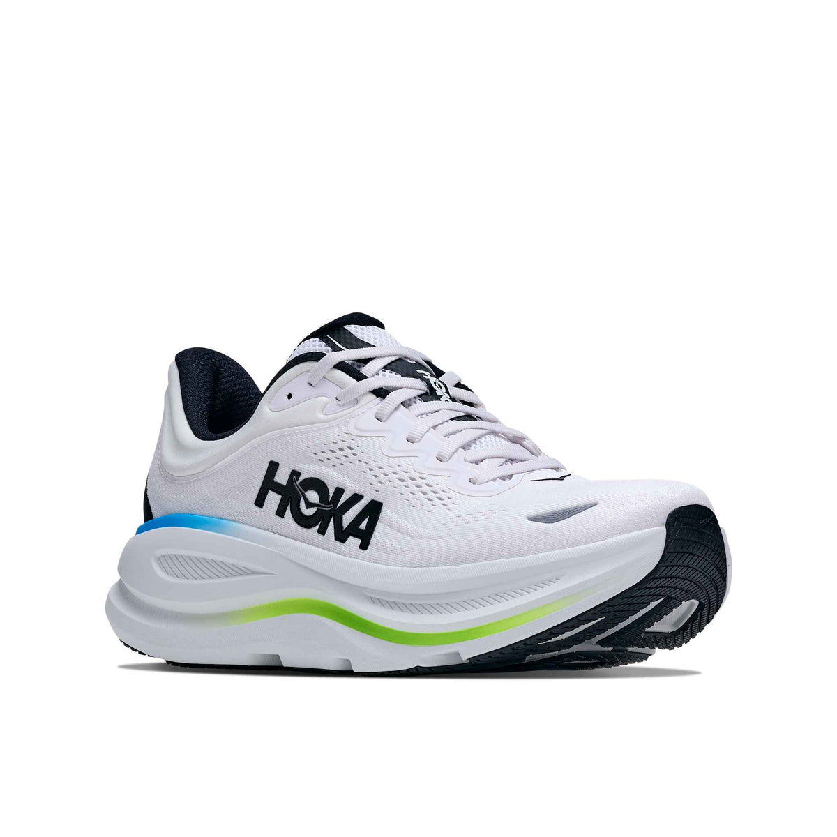 Hoka Men's Bondi 9 FLCK Frost/Black outsole