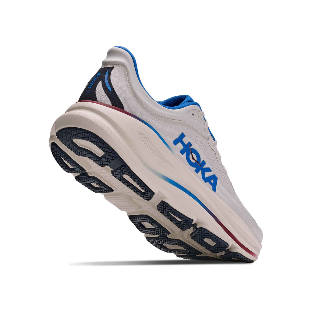Hoka Men's Bondi 9 GRTV Grout/VarsityNavy heel