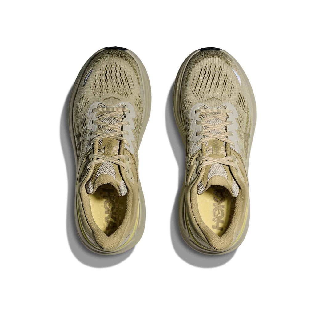 Hoka Men's Bondi 9 GSSL Grassland/OysterMushroom pair angle