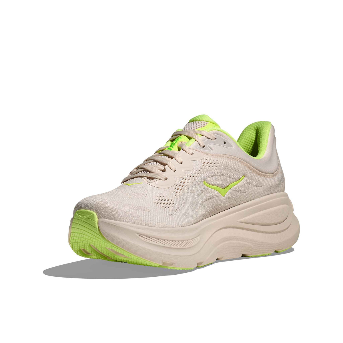 Hoka Men's Bondi 9 GYZ Grout/NeonYuzu medial