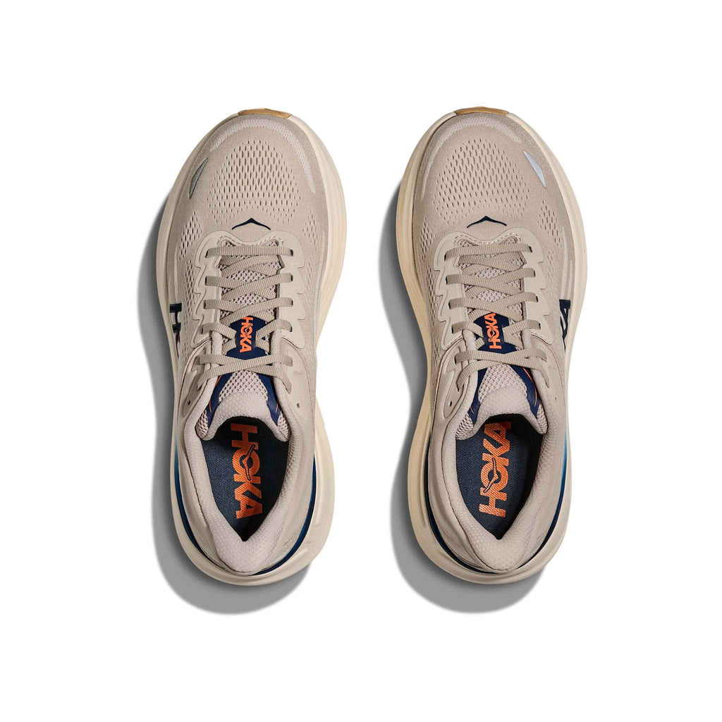 Hoka Men's Bondi 9 SCCG Stucco/Grout pair angle