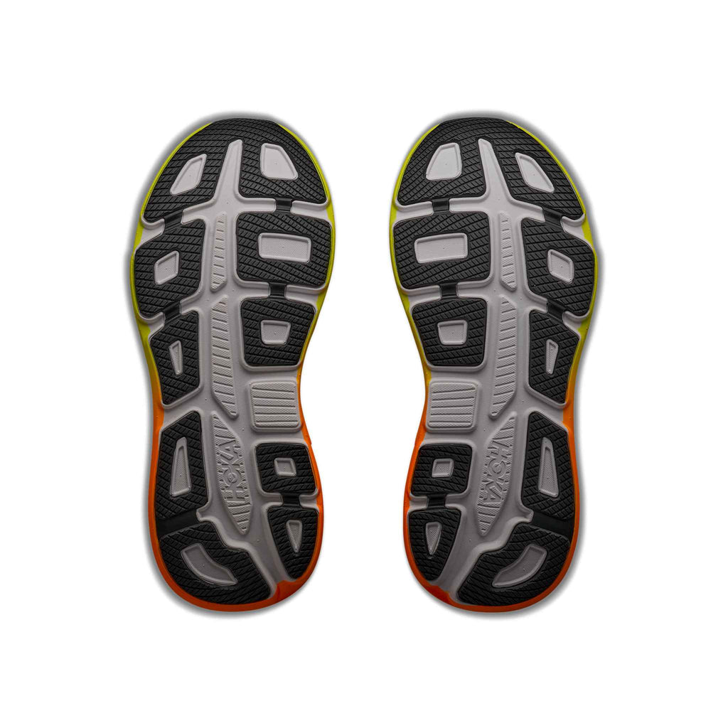 Hoka Men's Bondi 9 WNG White/NeonTangerine detail