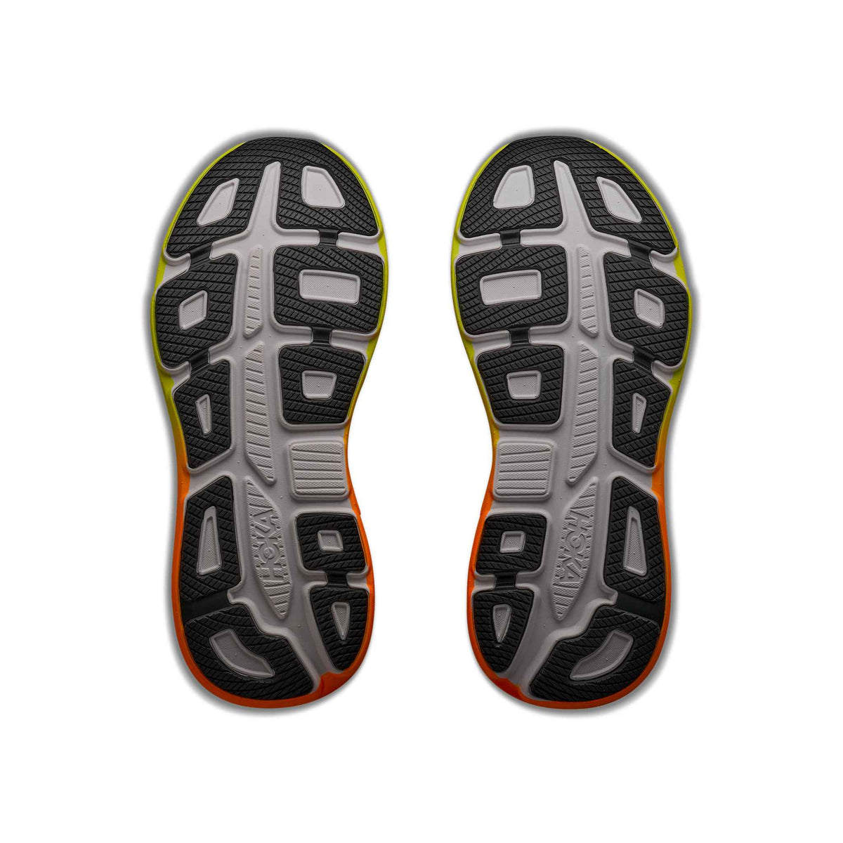 Hoka Men's Bondi 9 WNG White/NeonTangerine detail