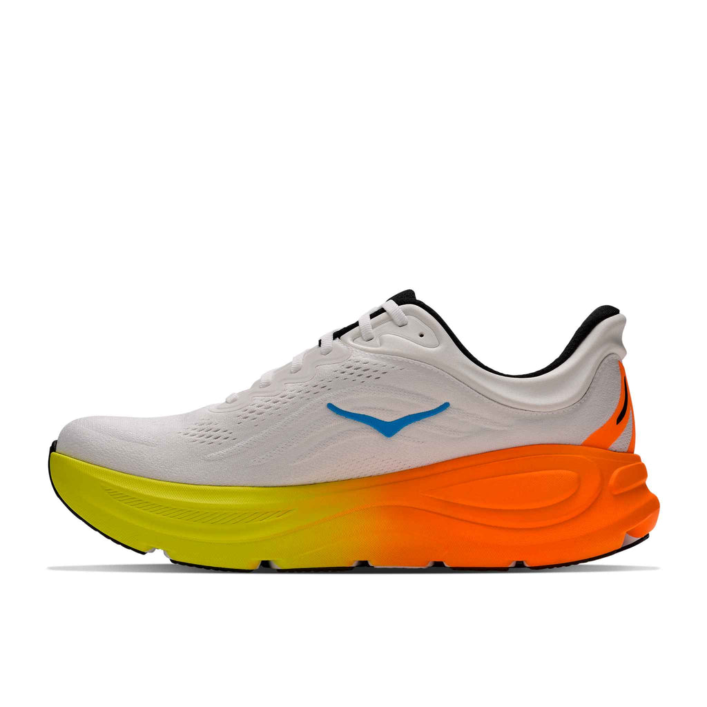 Hoka Men's Bondi 9 WNG White/NeonTangerine detail 2