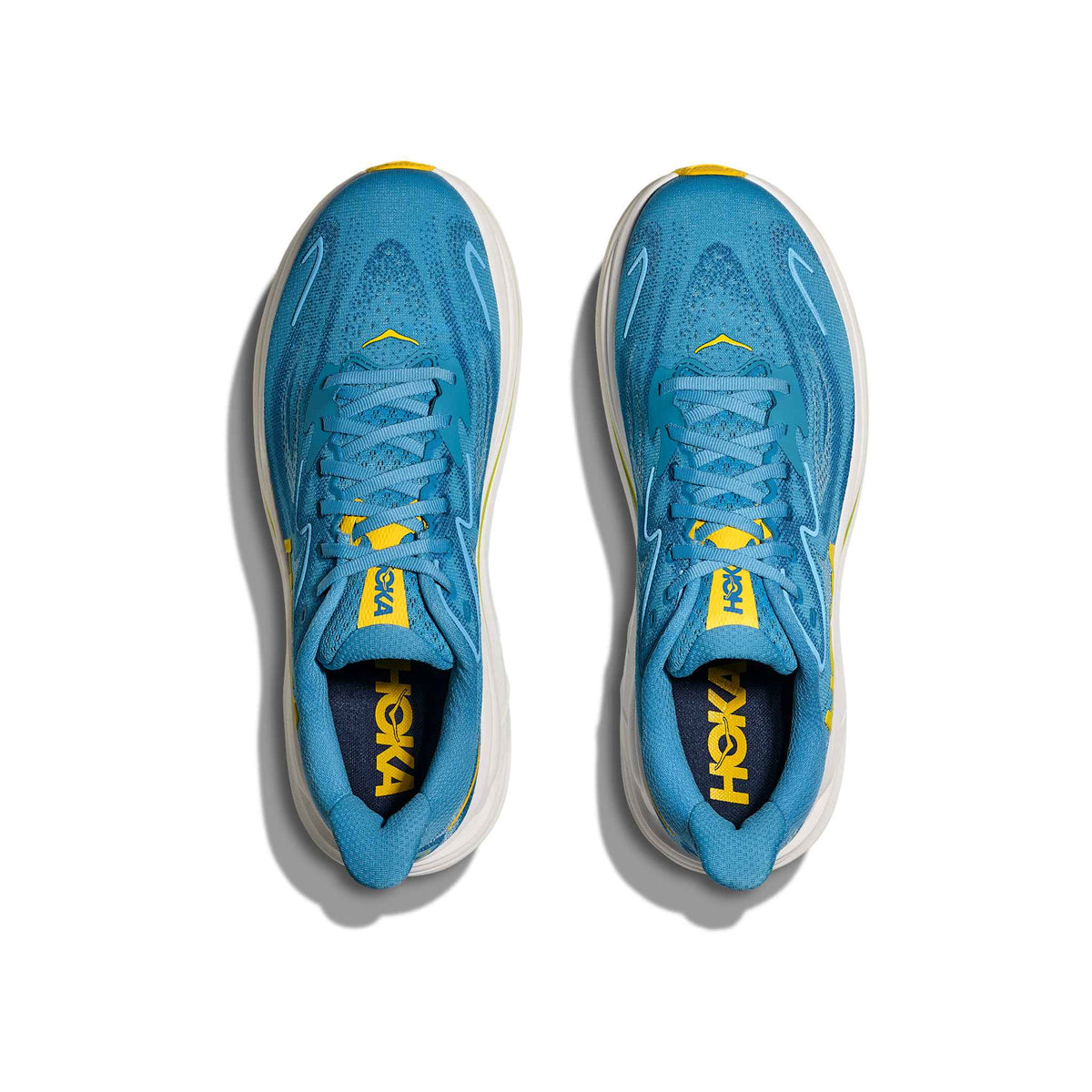 Hoka Men's Clifton 10 ALF AlpineBlue/FoggyNight pair angle