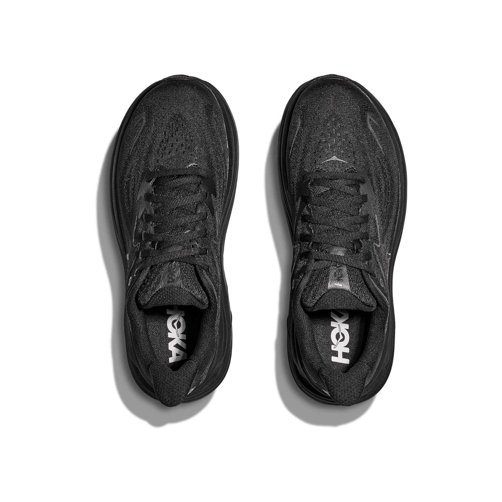 Hoka Men's Clifton 10 BBLC Black/Black pair angle