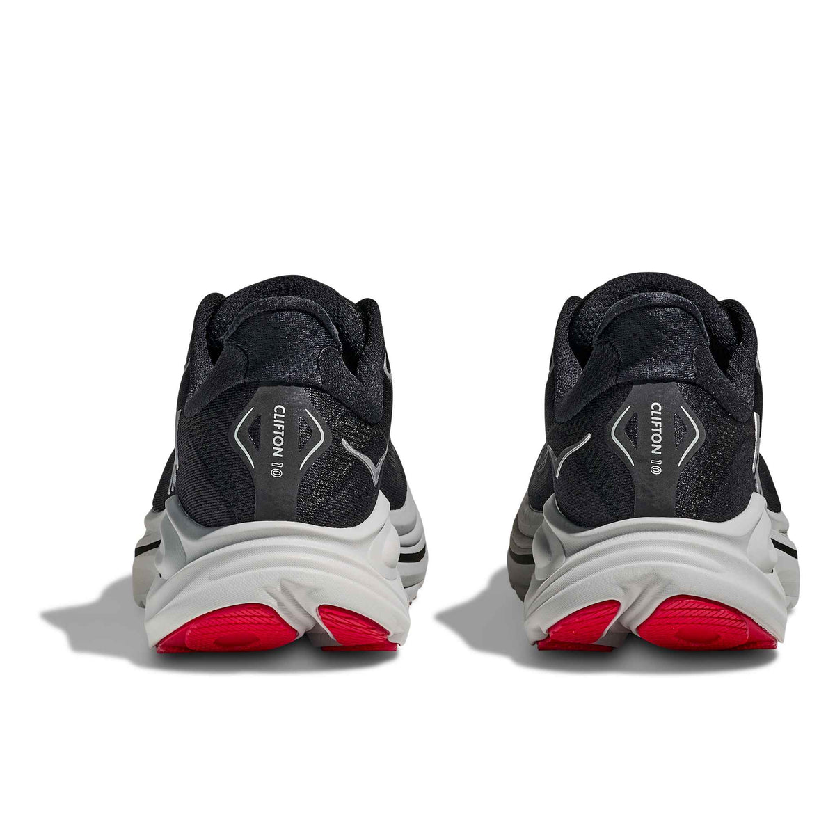 Hoka Men's Clifton 10 BKSV Black/Silver top