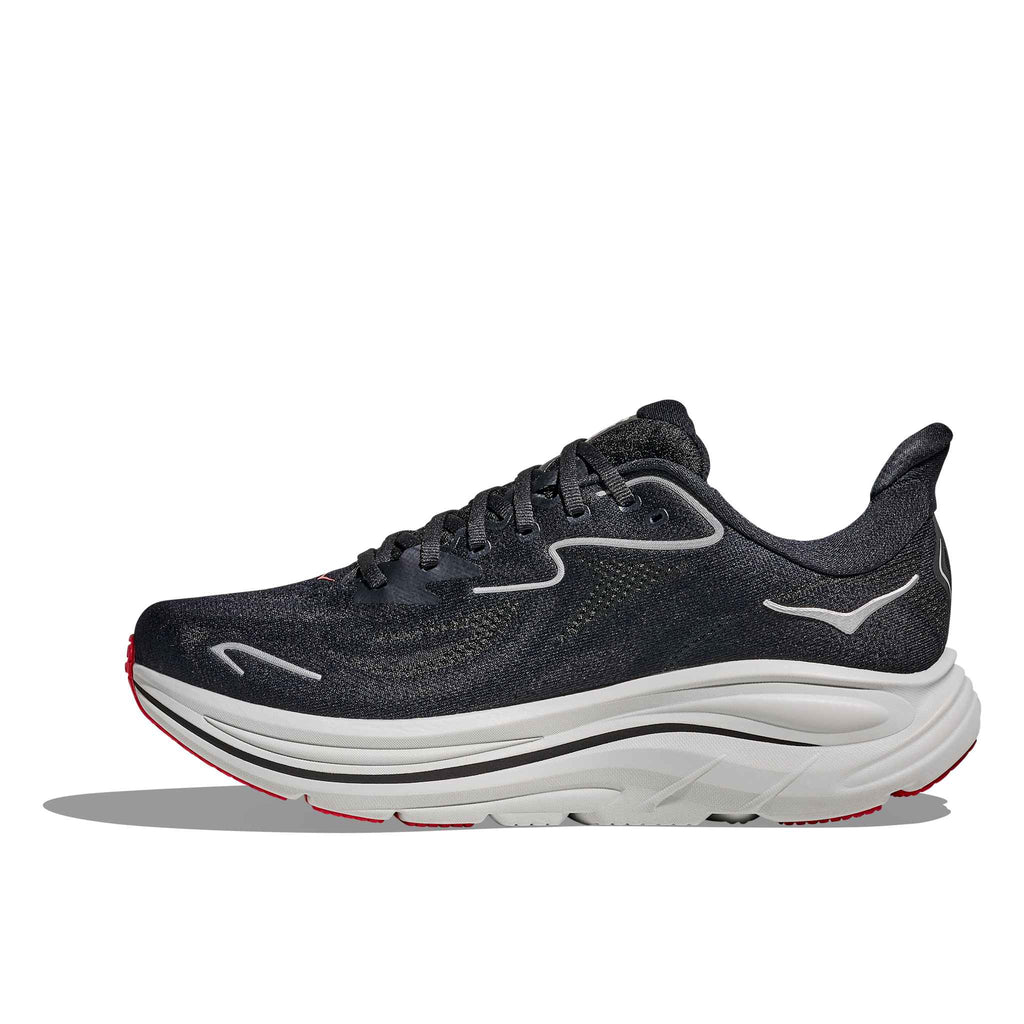 Hoka Men's Clifton 10 BKSV Black/Silver detail 2