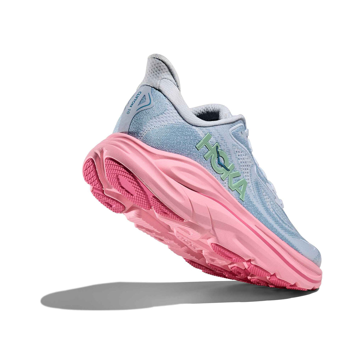 Hoka Women's Clifton 10 OTP Overcast/Petal heel