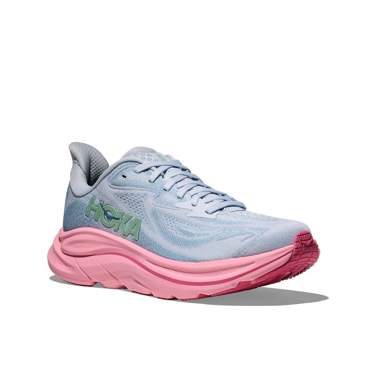 Hoka Women's Clifton 10 OTP Overcast/Petal outsole