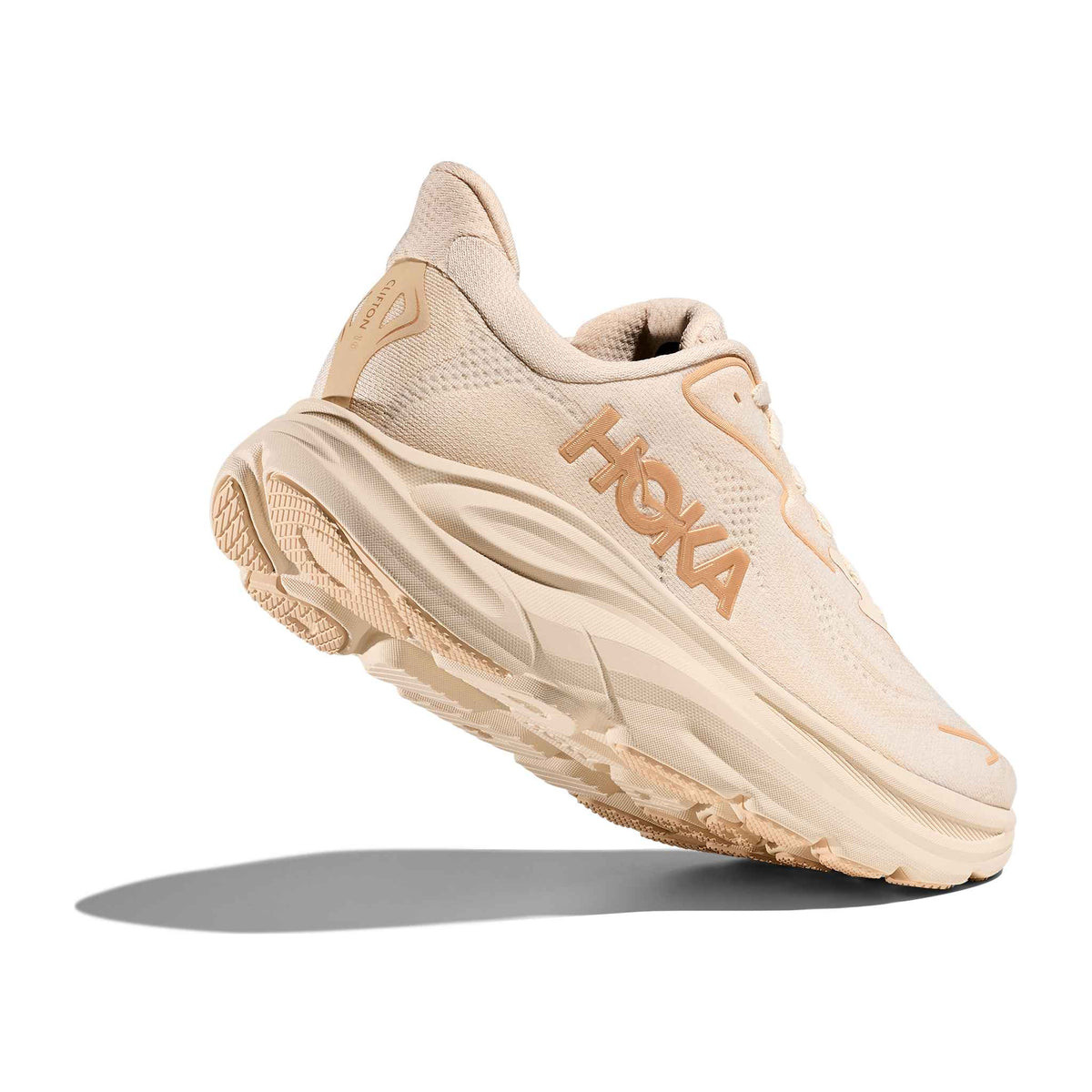 Hoka Women's Clifton 10 VCH Vanilla/Birch heel