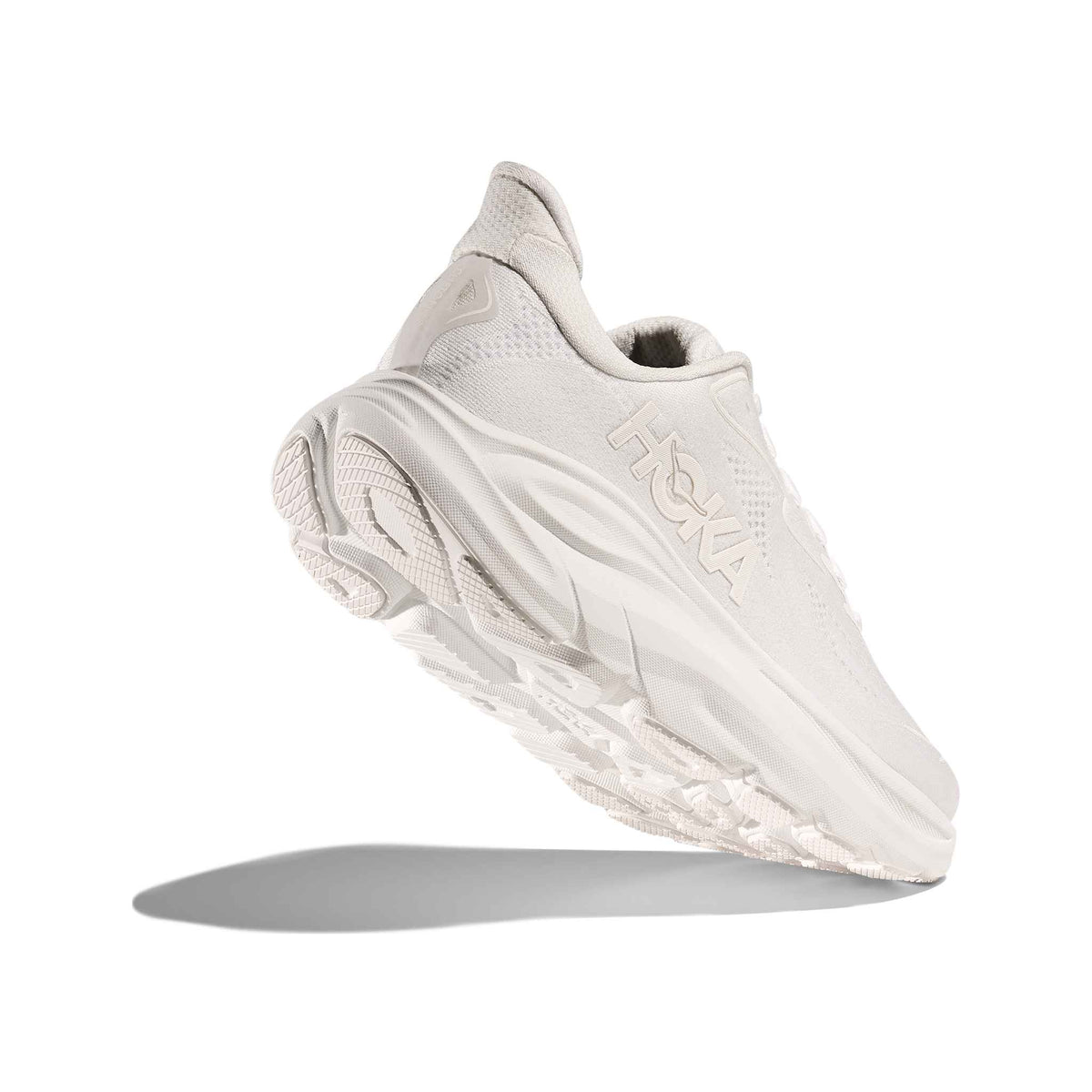 Hoka Women's Clifton 10 WWH White/White heel